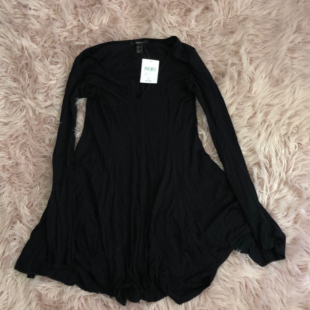 black flowy dress